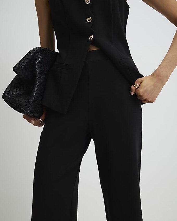 Black Wide Leg Trousers