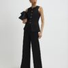 Black Wide Leg Trousers