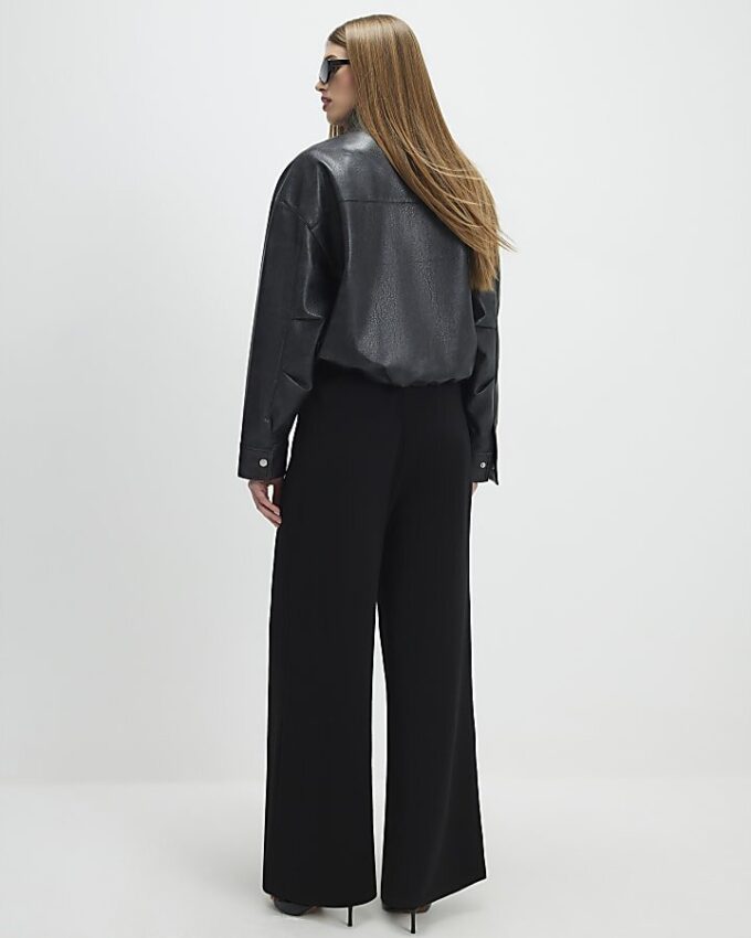 Black Wide Leg Trousers