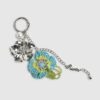 Blue Beaded Flower Charm