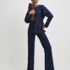 Blue Belted Denim Jacket