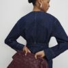 Blue Belted Denim Jacket