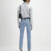 Blue Classic High Waisted Slim Fit Jeans