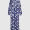 Blue Cornelli Crochet Maxi Beach Dress