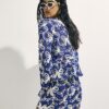 Blue Cornelli Embroidered Beach Shorts