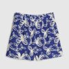 Blue Cornelli Embroidered Beach Shorts