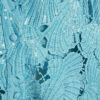 Blue Cutwork Sequin Beach Shirt