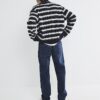 Blue Demin Straight Leg Jeans