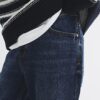 Blue Demin Straight Leg Jeans