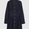 Blue Denim Cinched Waist Mini Dress