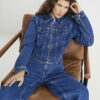 Blue Denim Corset Jacket