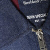 Blue Denim Gathered Hem Bomber Jacket