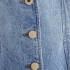 Blue Denim Long Puff Sleeve Jacket