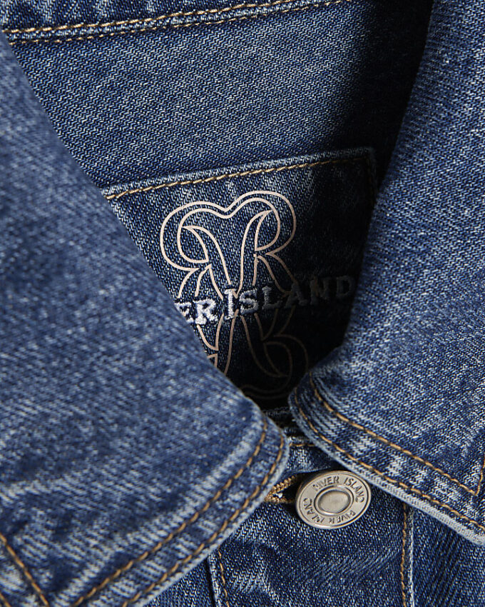 Blue Denim Long Sleeve Pocket Jacket