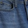 Blue Denim Seamed Barrel Jeans