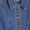 Blue Denim Seamed Dress
