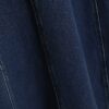 Blue Denim Short Sleeve Seamed Midi Dress Blue Denim Short Sleeve Seamed Midi Dress