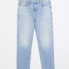 Blue Denim Straight Leg Jeans Blue Denim Straight Leg Jeans