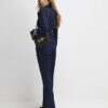 Blue Denim Wide Leg Jumpsuit