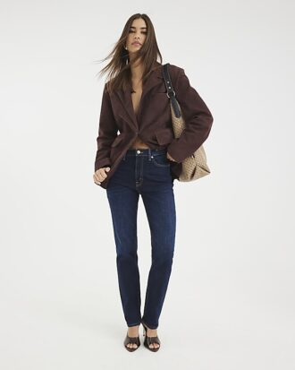 Blue High Waisted Slim Fit Jeans Blue High Waisted Slim Fit Jeans