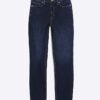 Blue High Waisted Slim Fit Jeans