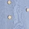 Blue Knit Fitted Scallop Trim Cardigan
