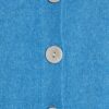 Blue Knitted Long Sleeve Cardigan