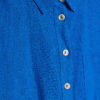 Blue Linen Blend Beach Shirt