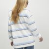 Blue Long Sleeve Stripe Number Sweatshirt