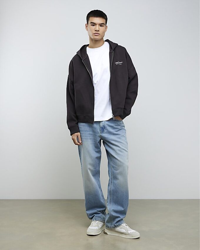 Blue Loose Fit Jeans