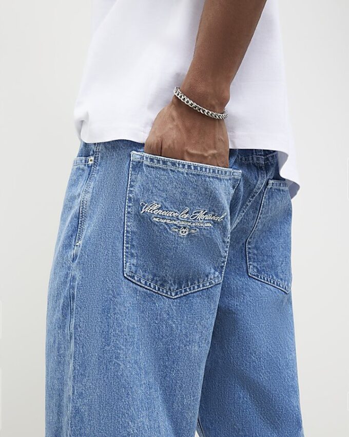 Blue Loose Fit Jeans