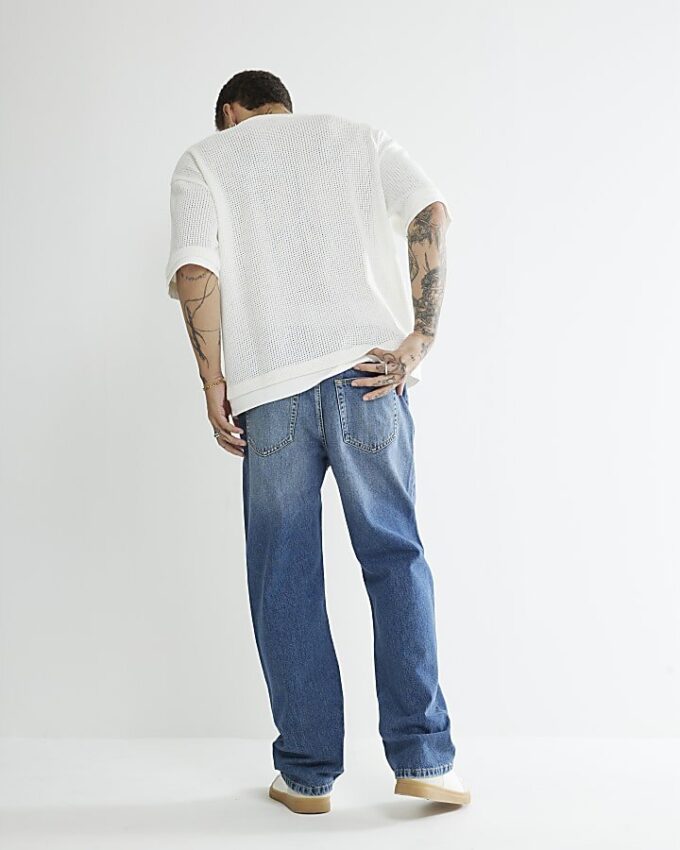 Blue Loose Fit Jeans