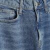 Blue Mid Rise Barrel Leg Jeans