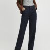 Blue Mid Rise Bootcut Jeans