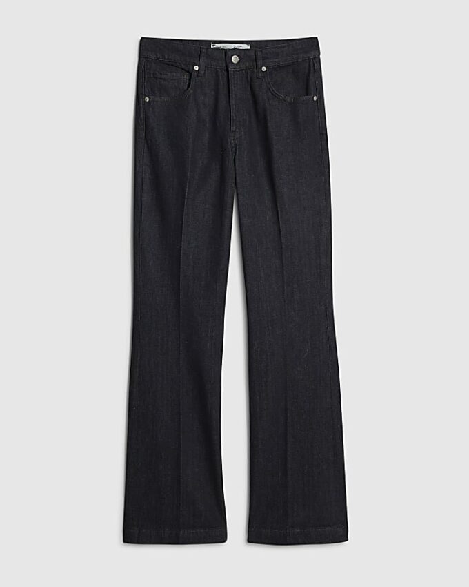 Blue Mid Rise Bootcut Jeans