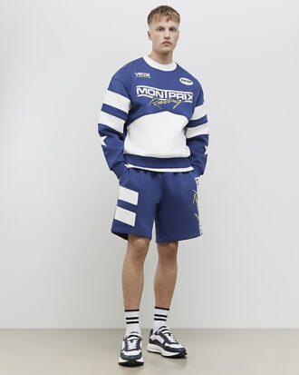 Blue Oversized Fit Mont Prix Sweatshirt