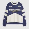 Blue Oversized Fit Mont Prix Sweatshirt