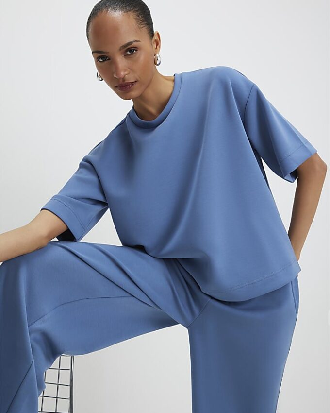 Blue Premium Boxy T-shirt