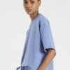 Blue Premium Short Sleeve Boxy Fit T-shirt