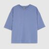 Blue Premium Short Sleeve Boxy Fit T-shirt