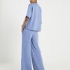 Blue Premium Wide Leg Joggers