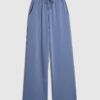 Blue Premium Wide Leg Joggers