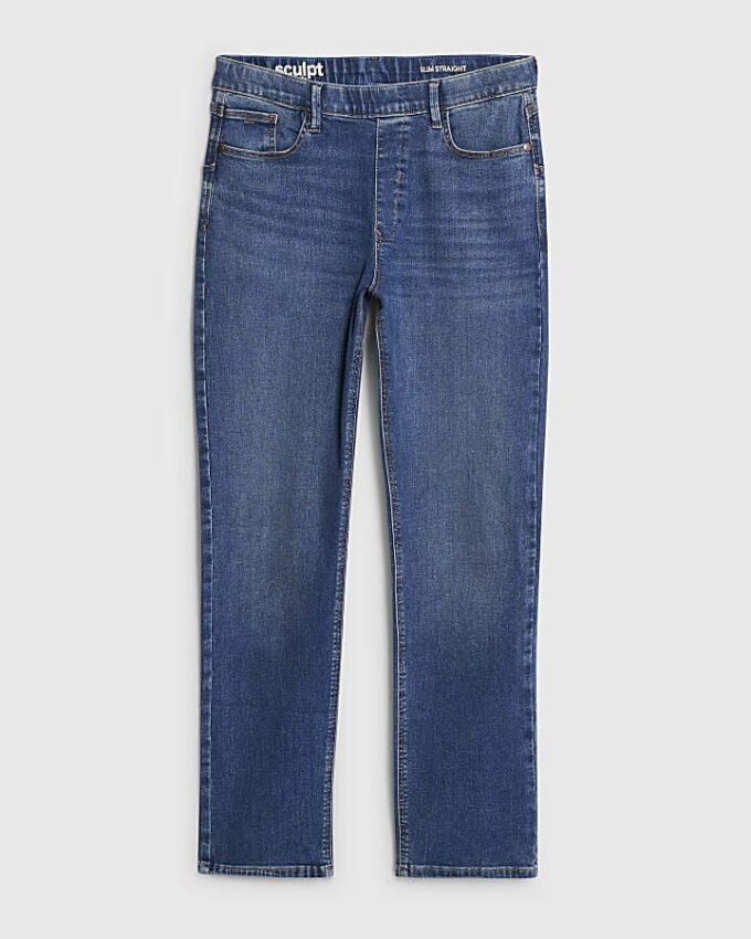 Blue Pull-On Sculpt Slim Jeans Blue Pull-On Sculpt Slim Jeans