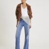 Blue Relaxed Straight Fit Scarf Jeans