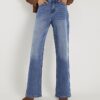 Blue Relaxed Straight Fit Scarf Jeans