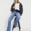 Blue Relaxed Straight Fit Scarf Jeans