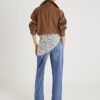 Blue Relaxed Straight Fit Scarf Jeans