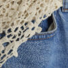 Blue Relaxed Straight Fit Scarf Jeans