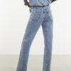 Blue Relaxed Straight Jeans