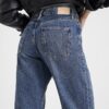 Blue Relaxed straight leg jeans